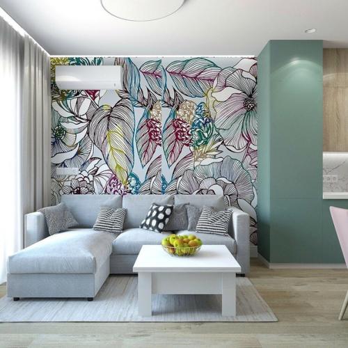 Кухня - гостиная и прихожая из одного проекта. 03