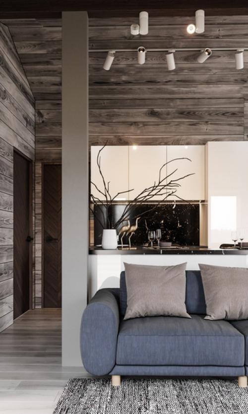 Дизайн загородного дома для зимнего отдыха. 04