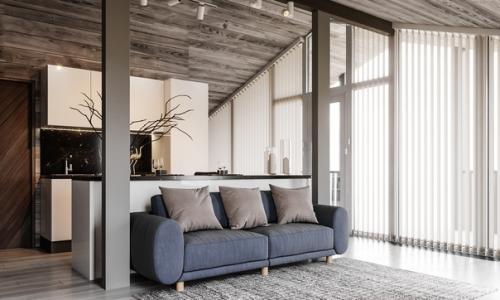 Дизайн загородного дома для зимнего отдыха.