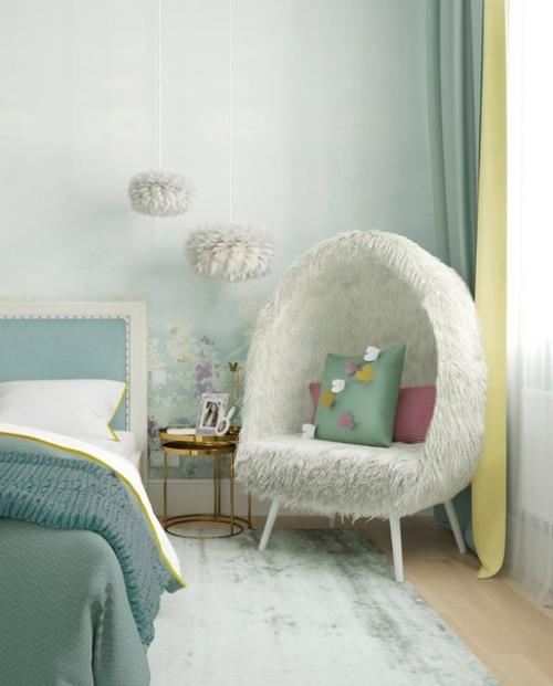 Пpоект детской комнаты для девочки. 04