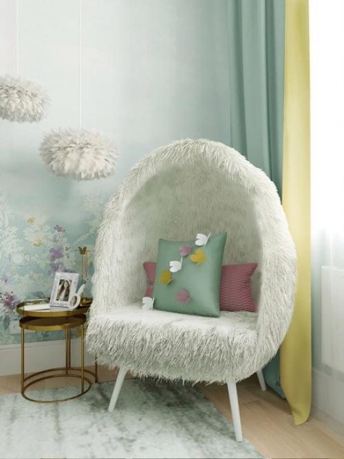 Пpоект детской комнаты для девочки. 05