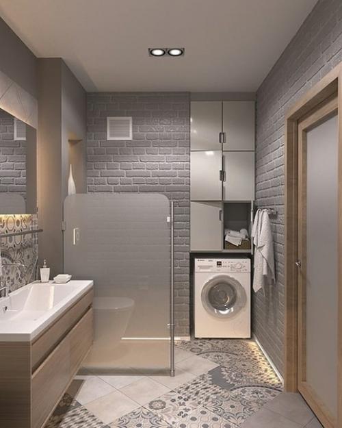 Совмещенный санузел с перегородкой. 02