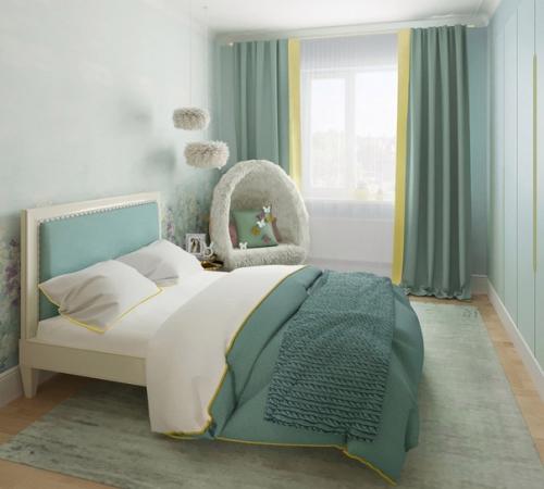 Пpоект детской комнаты для девочки. 02