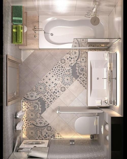 Совмещенный санузел с перегородкой. 05