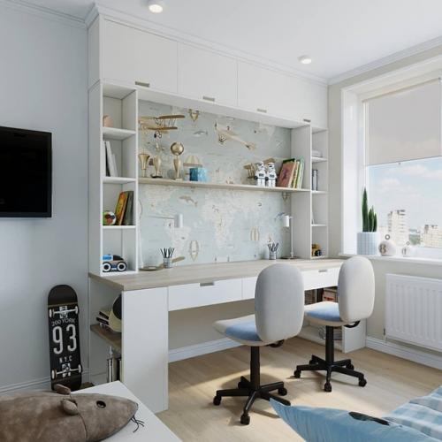 Детские комнаты для двоих детей. 05