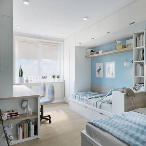 Детские комнаты для двоих детей. 04