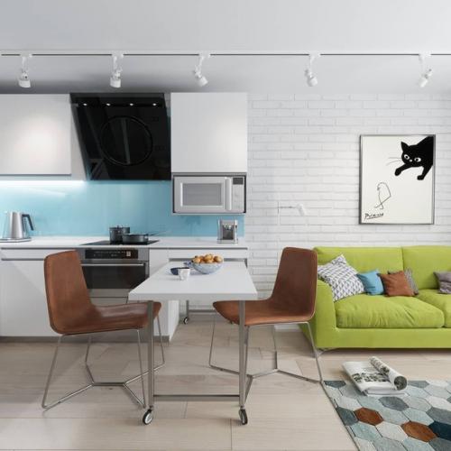 Дизайн интерьера в евродвушке 44, 5 кв. 01