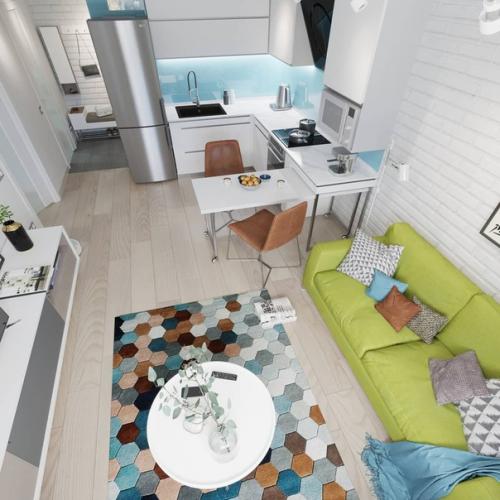 Дизайн интерьера в евродвушке 44, 5 кв. 04