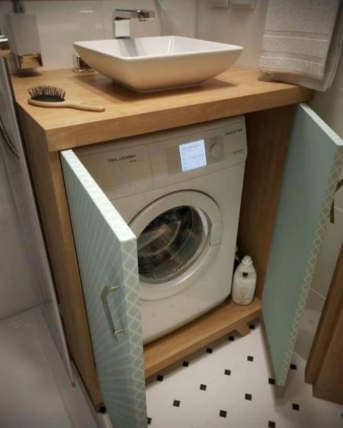 Где у вас стоит стиральная машина: в ванной комнате? 04