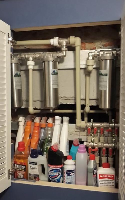 Санузел в синем цвете. 06