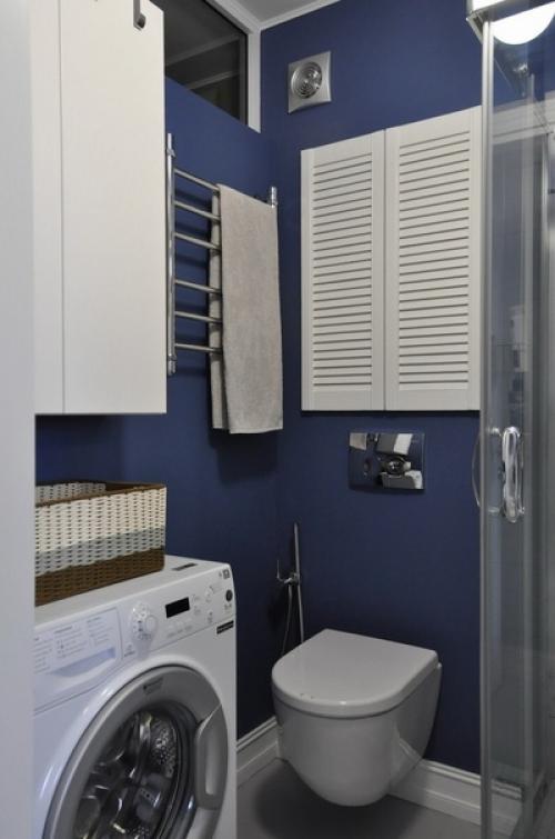 Санузел в синем цвете. 01