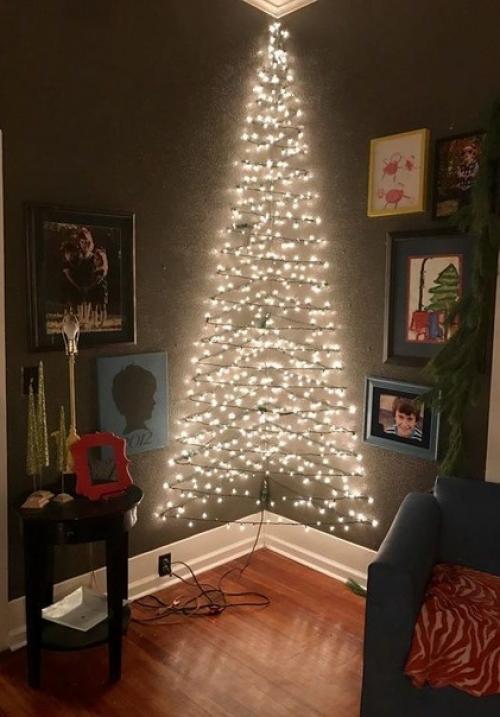 Искусственные композиции елочек. 05