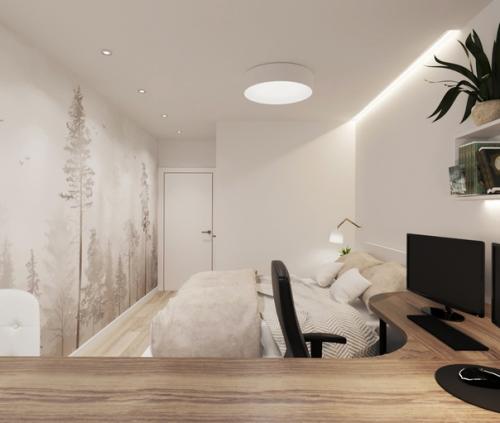 Спальня для молодой семьи в Новосибирске. 04