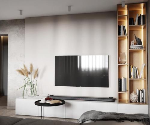 Мы смотрим кухню - гостиную из нашего нового проекта. 02