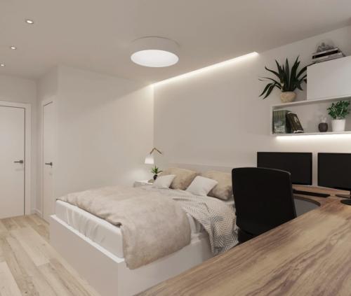 Спальня для молодой семьи в Новосибирске. 06