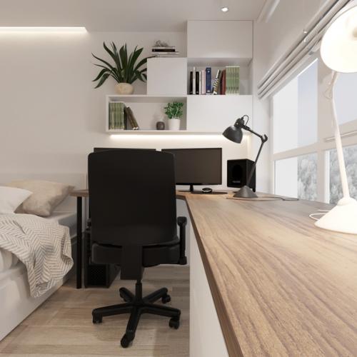 Спальня для молодой семьи в Новосибирске. 07