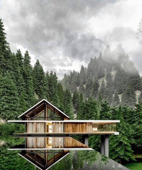 Доброе утро. Правильная геометрия в современных домиках. 03