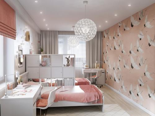 Дизайн комнаты для двух девочек. 06