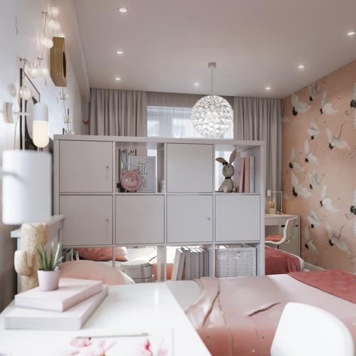 Дизайн комнаты для двух девочек. 03