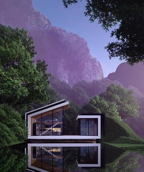 Доброе утро. Правильная геометрия в современных домиках. 02