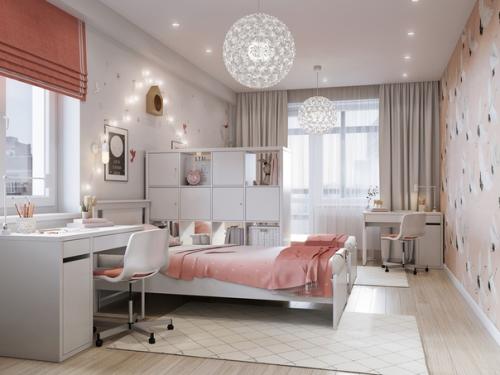 Дизайн комнаты для двух девочек. 04
