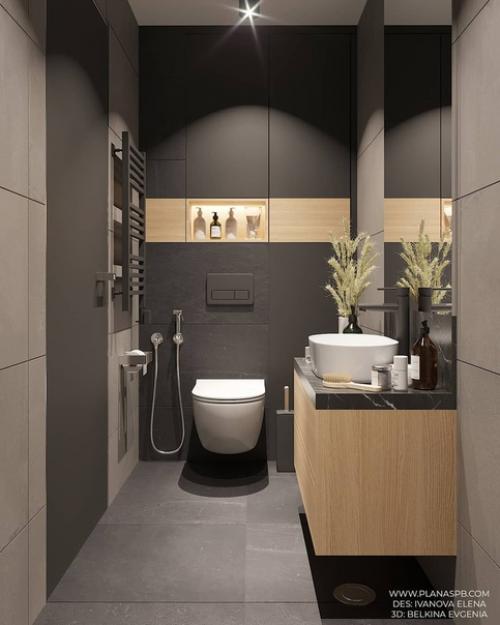 Сочетание теплого дерева и холодного камня - одно из выигрышных сочетаний в интерьере. 03