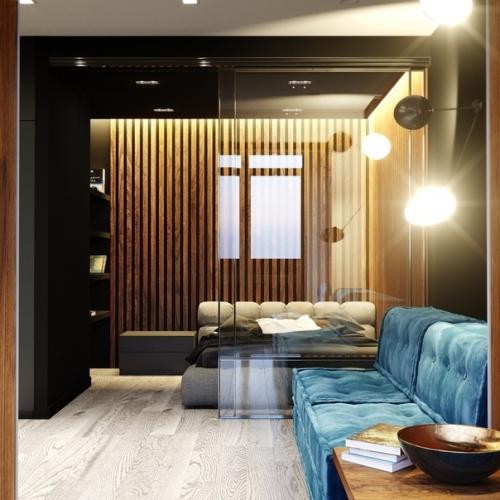 Стильная квартира для мужчины (46 кв. 05