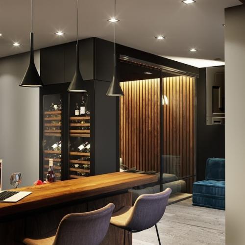 Стильная квартира для мужчины (46 кв. 04