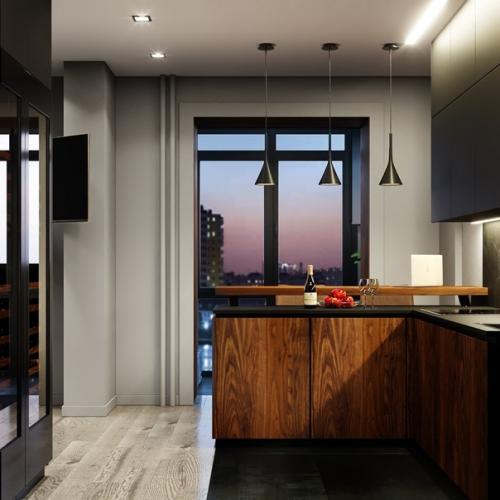 Стильная квартира для мужчины (46 кв. 01