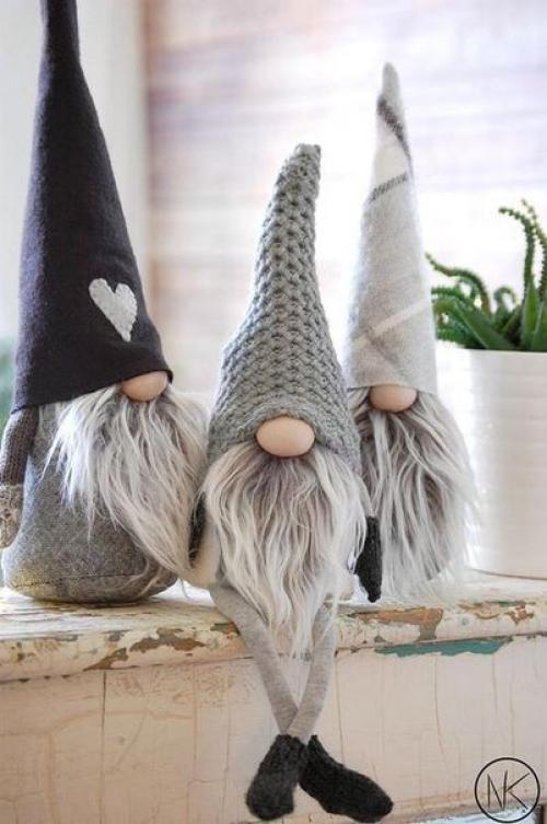 Скандинавские гномики.  Прелестные создания и милый декор в вашем доме. 01