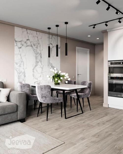 Спальня и кухня - гостиная из одного проекта. 05