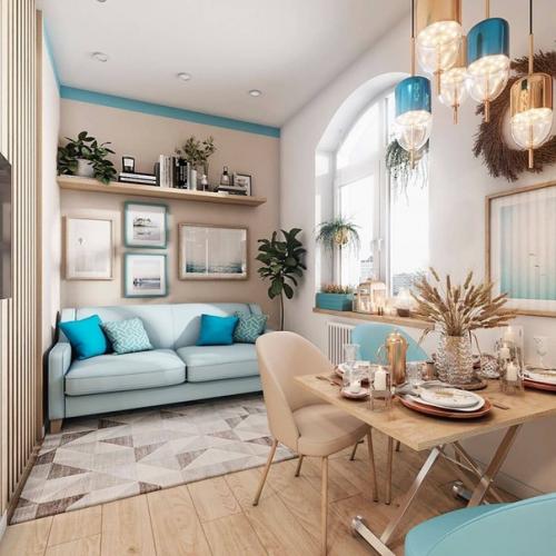 Интересное сочетание цветов.