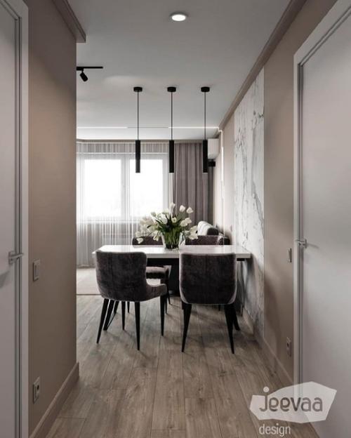 Спальня и кухня - гостиная из одного проекта. 09