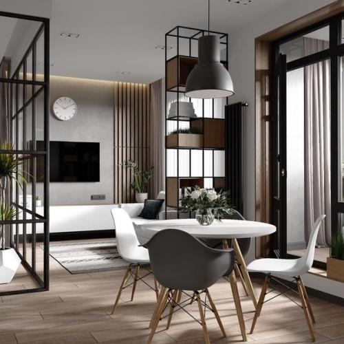 Однокомнатная квартира площадью 44 м 2. 03