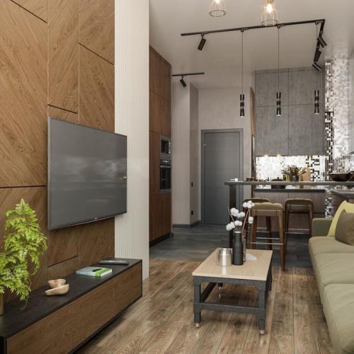 Дизайн - проект однокомнатной квартиры. 02