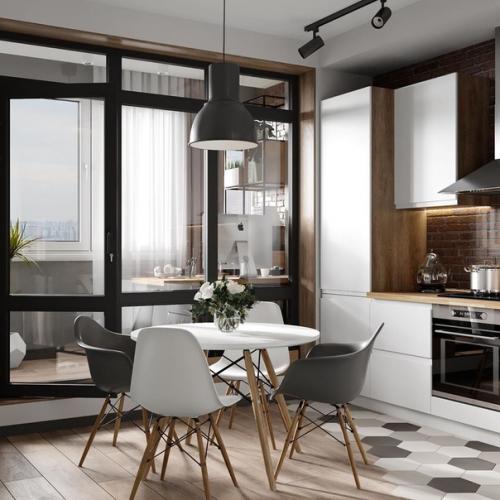 Однокомнатная квартира площадью 44 м 2.