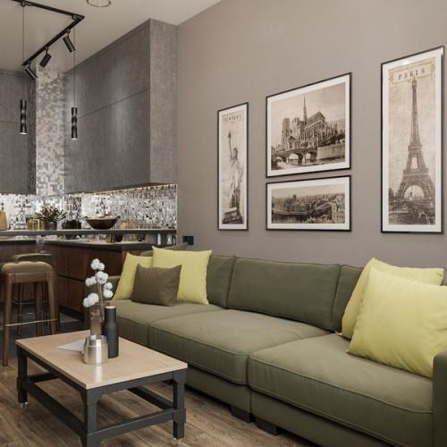 Дизайн - проект однокомнатной квартиры. 01