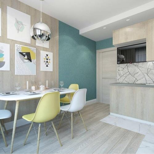 Доброе утро. В каком варианте эта кухня вам больше нравится? 03