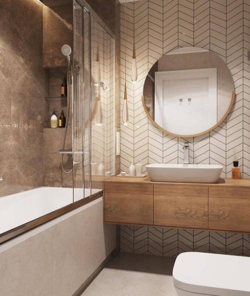 Проекты двух ванных комнат. 02