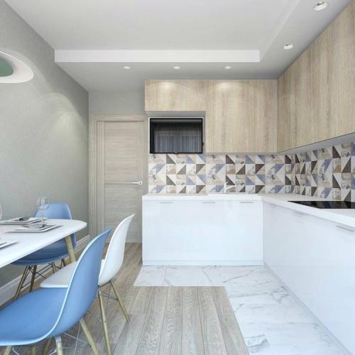 Доброе утро. В каком варианте эта кухня вам больше нравится? 06