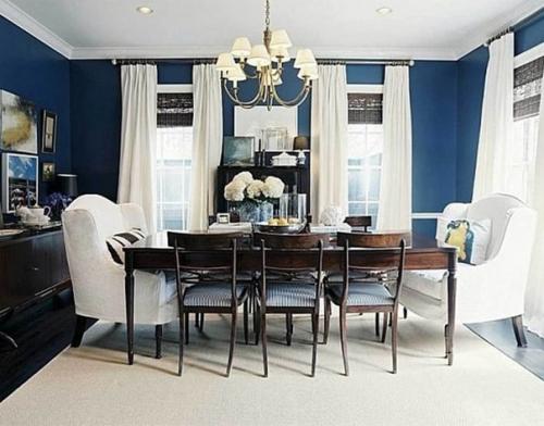 Синий цвет в интерьере. 05