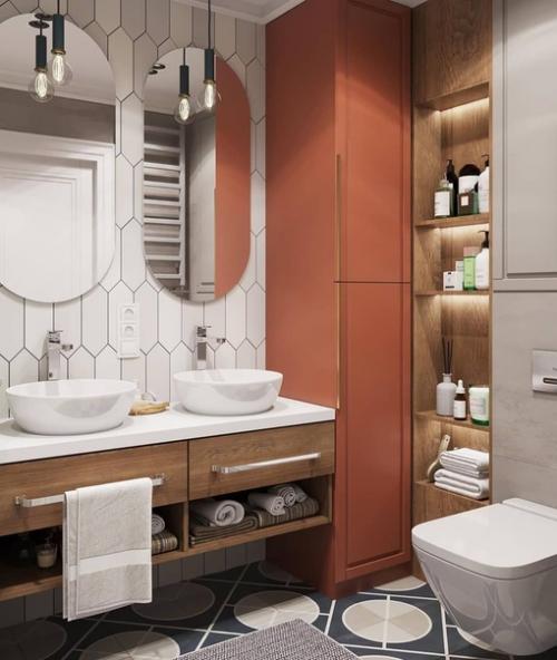 Проекты двух ванных комнат. 03