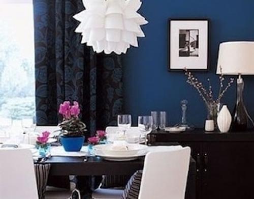 Синий цвет в интерьере. 03