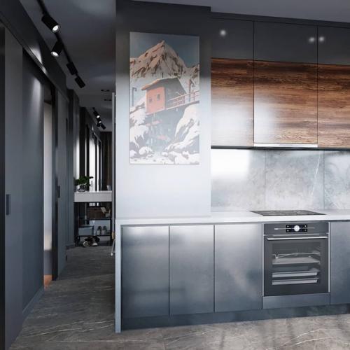 Не смотря на обилие серого цвета здесь очень уютно и атмосферно. 04