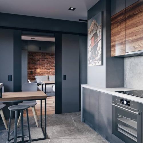 Не смотря на обилие серого цвета здесь очень уютно и атмосферно. 03