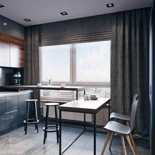 Не смотря на обилие серого цвета здесь очень уютно и атмосферно. 01