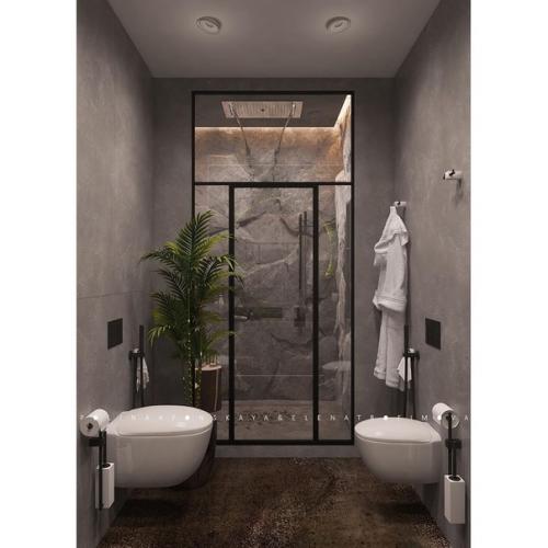 Необычный дизайн - проект гостевого санузла. 03