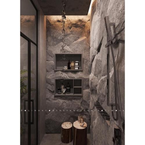 Необычный дизайн - проект гостевого санузла. 05