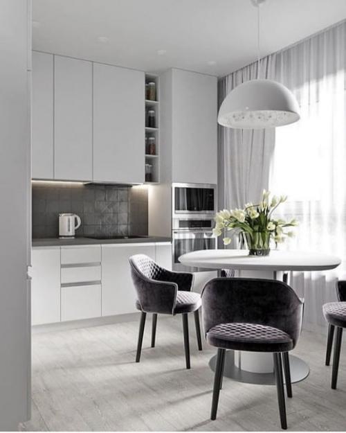 Однокомнатная квартира в сером цвете! 03