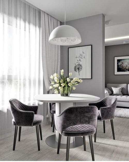 Однокомнатная квартира в сером цвете! 05